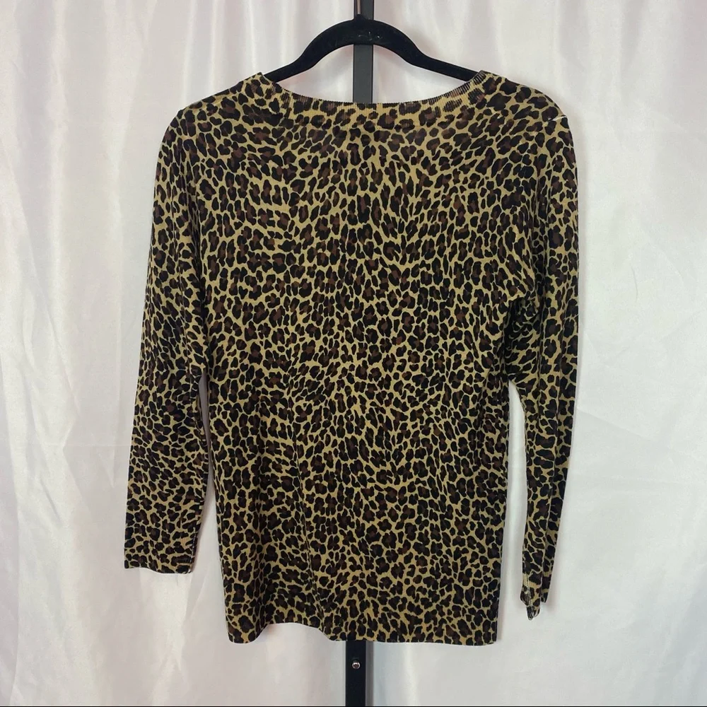J. Crew Leopard Print Tippi Sweater, size Small